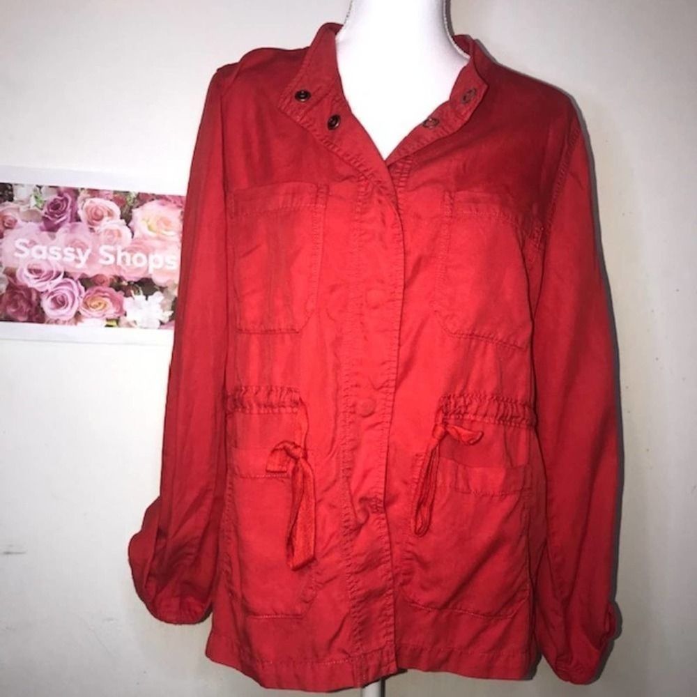 NWT sanctuary red button down long sleeve size s
